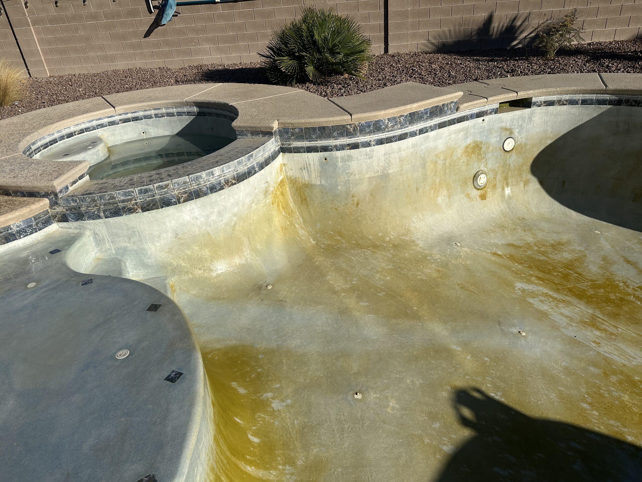 Before Bead Blast and Pool Acid Wash Service